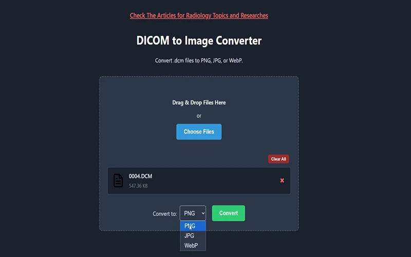 Step 2: Select output format