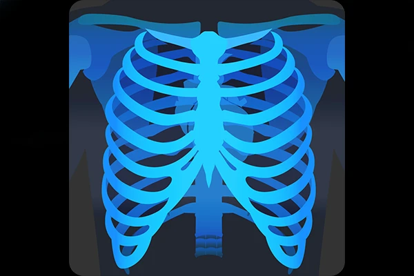 Stylized DICOM file icon