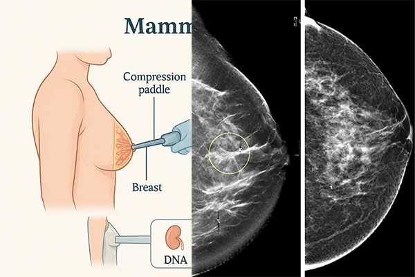 A modern mammography machine